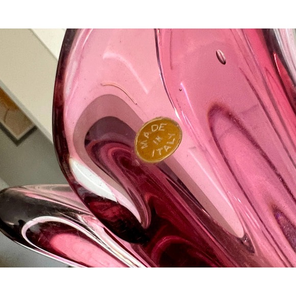 Mid Century Murano Glass Vase by Fratelli Toso 'Made in Italy' 1950s - Picture 4 of 8